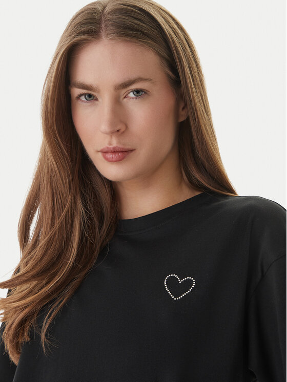 ONLY ONLY Camiseta Rhine 15368901 Negro Boxy Fit