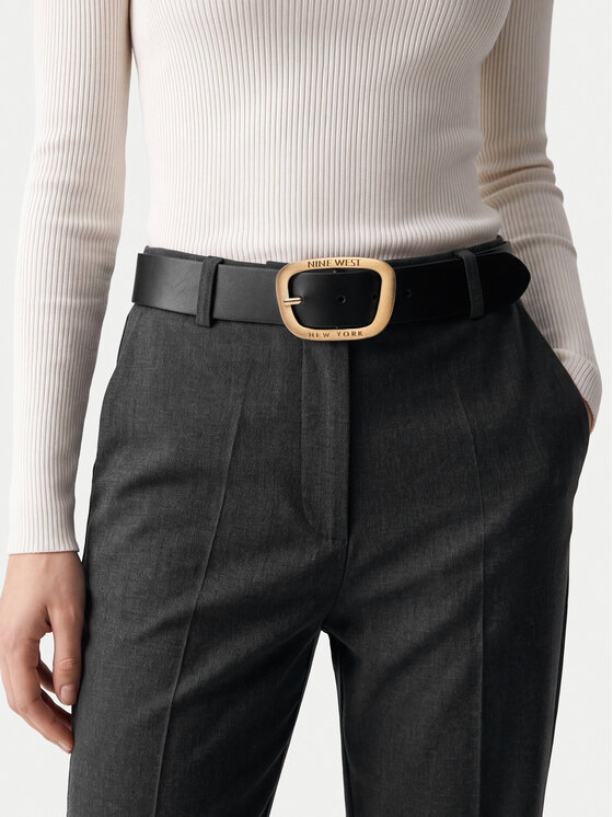 Nine West Pasek Nine West CEO-NW-W2-003-AW26 Czarny