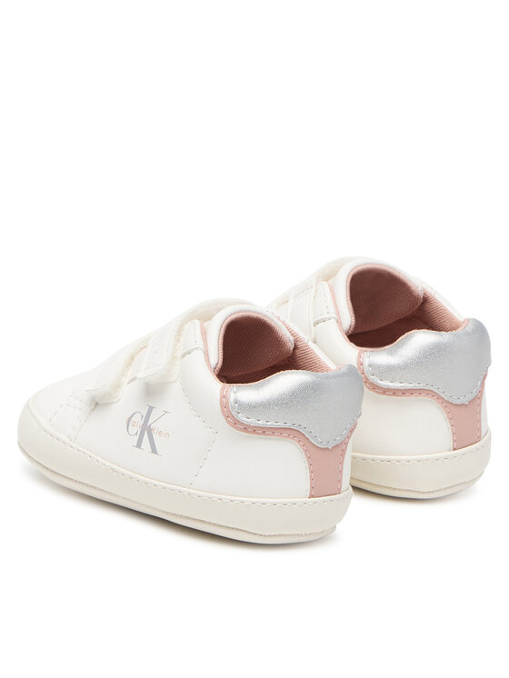 Calvin Klein Sneakersy Calvin Klein V0A9-83380-1582 Kremowy