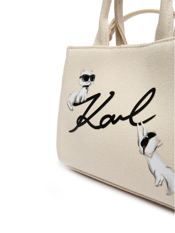 KARL LAGERFELD Ročna torba KARL LAGERFELD B1W50094 Bež