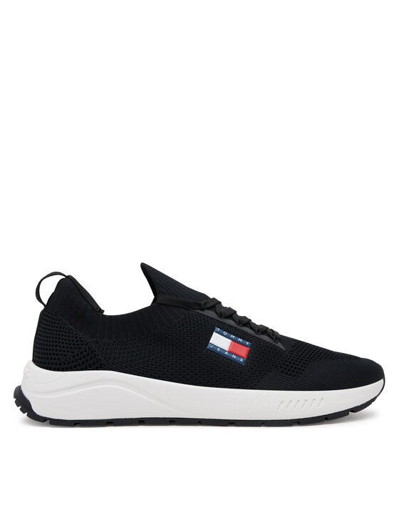 Tommy Jeans Sneakers Tommy Jeans Runner Kntitted EM0EM01555 Negru