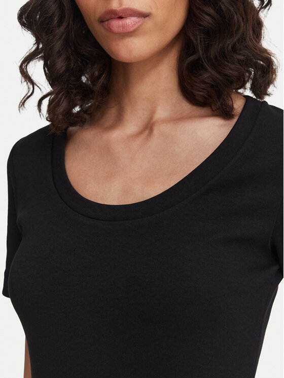 Weekend Max Mara Weekend Max Mara Camiseta Multij 2625946031 Negro Regular Fit