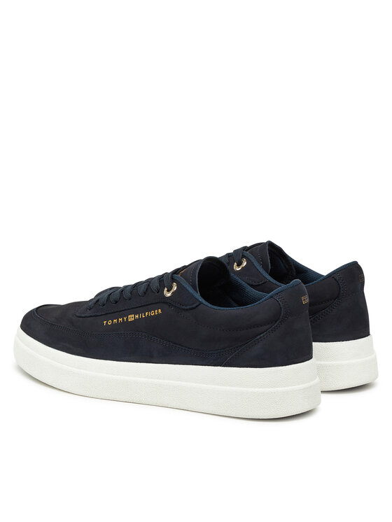 Tommy Hilfiger Superge Tommy Hilfiger Modern Court Sneaker Nubuck FW0FW08462 Mornarsko modra