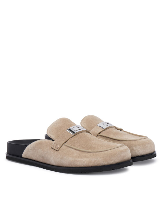 Tory Burch Šlepetės Tory Burch Lee Lee Mule 177967 Smėlio