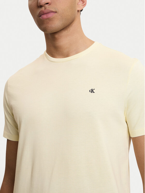 Calvin Klein Jeans Calvin Klein Jeans Camiseta Classic Monogram LV04RD254G Écru Regular Fit