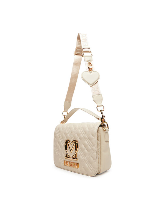 LOVE MOSCHINO Torebka LOVE MOSCHINO JC4302PP0MK1211A Kremowy