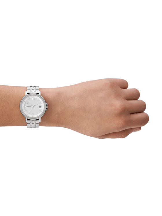 Skagen Ročna ura Skagen Signatur Sport Lille SKW3134 Srebrna