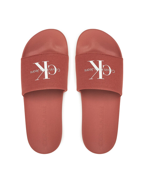 Calvin Klein Jeans Ciabatte Calvin Klein Jeans Slide Monogram Cv YM0YM01271 Corallo