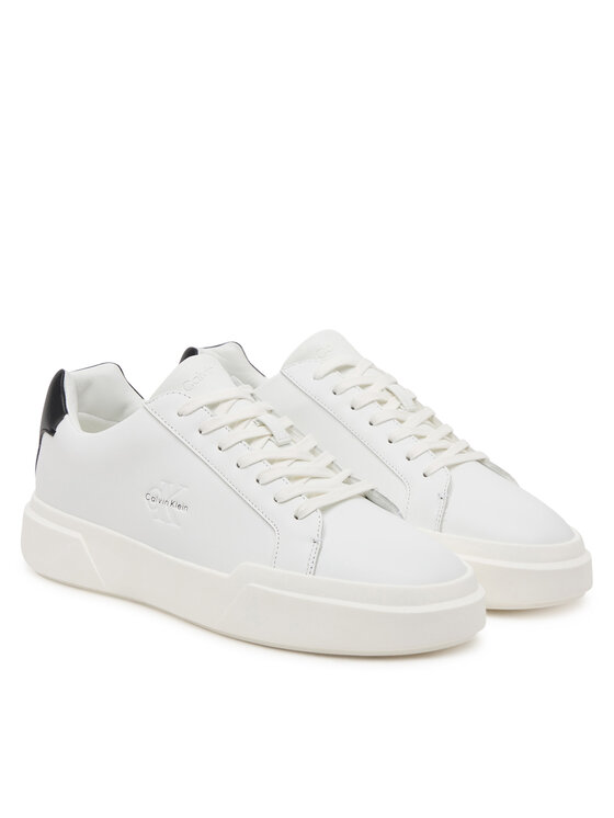 Calvin Klein Sneakersy Calvin Klein Chunky Cupsole Laceup Lth YM0YM01344 Biały