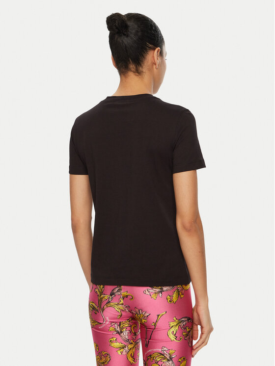 Versace Jeans Couture Versace Jeans Couture Футболка 78HAHT01 Чорний Regular Fit