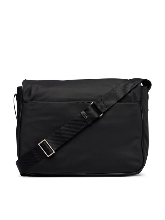 Calvin Klein Geantă Calvin Klein Ssnl Raised Logo Flap Messenger LV04D3501G Negru