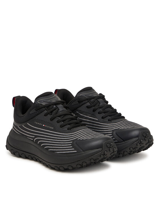 Tommy Hilfiger Sneakersy Tommy Hilfiger The Canyon X Knit FW0FW09674 Czarny