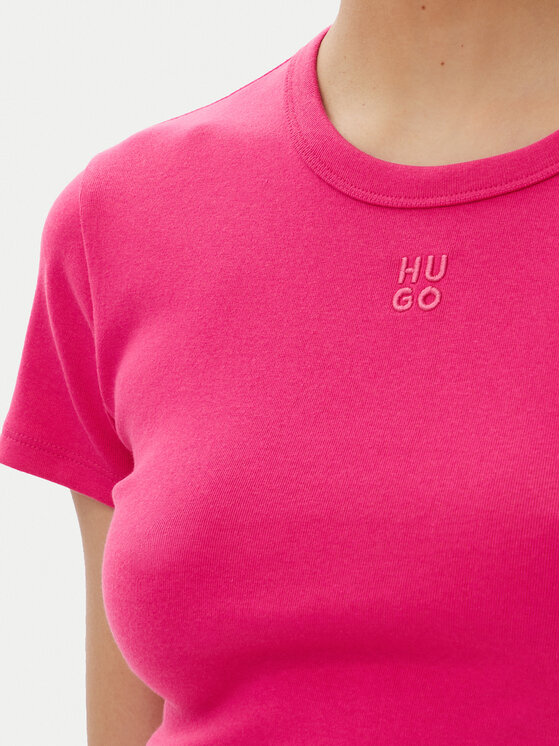 HUGO HUGO T-shirt Delanor 50512000 Rosa Slim Fit