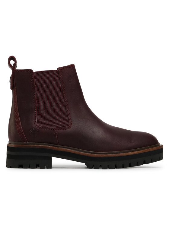 Timberland Μποτάκια με λάστιχο Timberland London Square Chelse TB0A1S91C601 Μπορντό