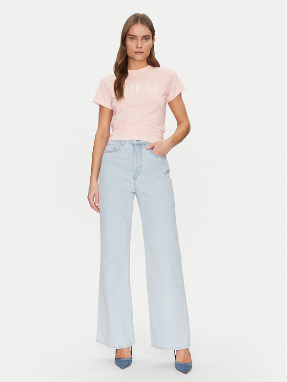 Guess Guess Футболка V5GI15 J1314 Рожевий Shirt Fit