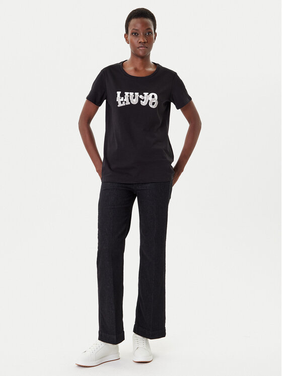 Liu Jo Sport Liu Jo Sport Camiseta TF5280 JS923 Negro Regular Fit