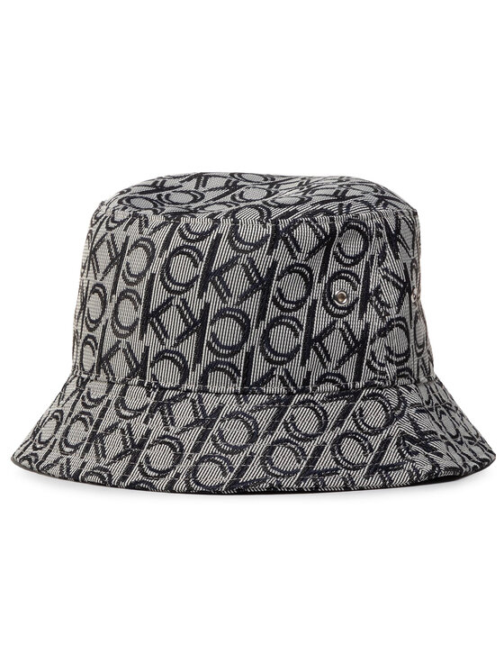Calvin Klein Cappello Calvin Klein Stripe Logo Bucket Hat Jacq K60K6064380 Grigio