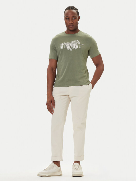 Mustang Mustang Camiseta Austin 1016858 Verde Regular Fit