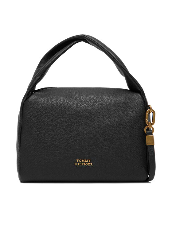 Tommy Hilfiger Ročna torba Tommy Hilfiger City Leather Mini Bag AW0AW18150 Črna