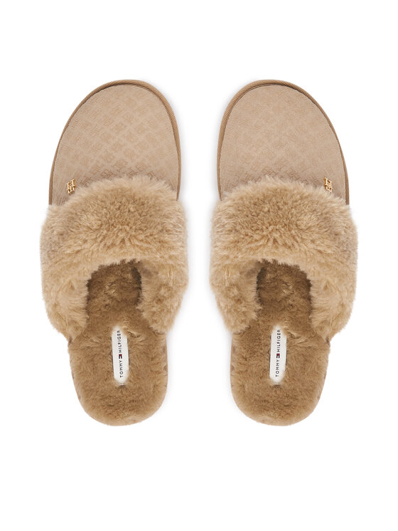 Tommy Hilfiger Čības Tommy Hilfiger Th Premium Shearling Shoes FW0FW09947 Bēšs