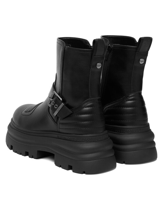Buffalo Ботильйони Buffalo Dione Biker Boot Mid 1270127 Чорний