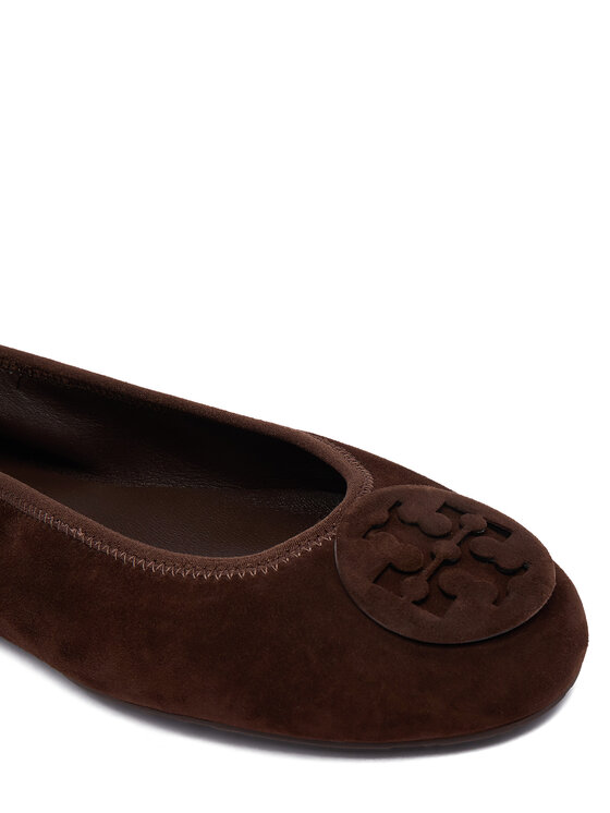Tory Burch Балетки Tory Burch Reva Travel Ballet 177247 Коричневий
