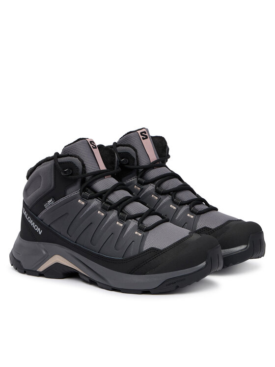 Salomon Παπούτσια πεζοπορίας Salomon X- Adventure Coldrush Wp W L45396500 Γκρι