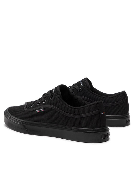 Tommy Hilfiger Zapatillas de tenis Tommy Hilfiger Core Lightweidht Waffle Mesh FM0FM04040 Negro