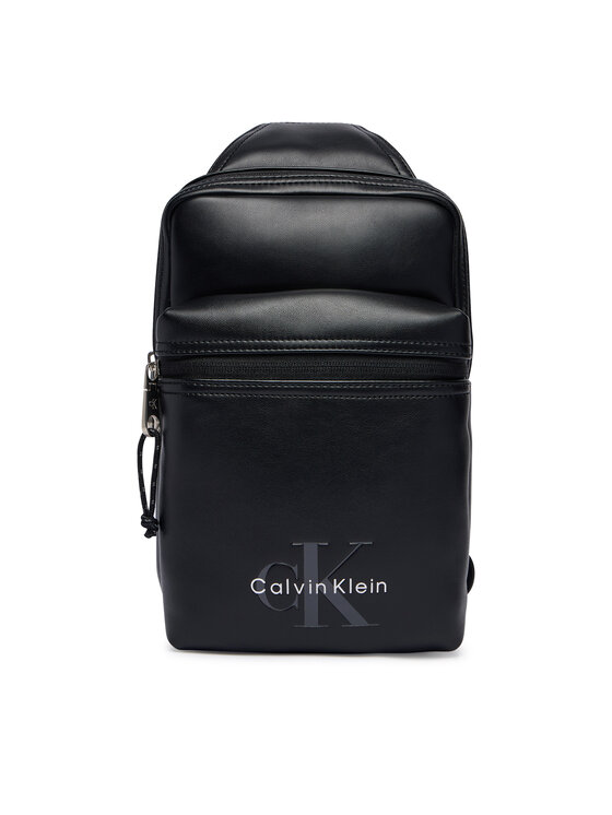 Calvin Klein Somiņa Calvin Klein Bold Logo Webbing Sling LV04D3449G Melns