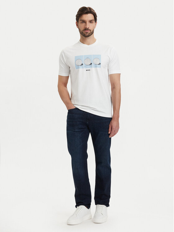 BOSS BOSS Camiseta Ts Terrace Photo 50559353 Blanco Relaxed Fit