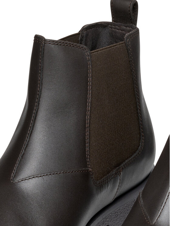 Geox Členková obuv s elastickým prvkom Geox Uomo Claudio U2658A 00043 C6009 Hnedá