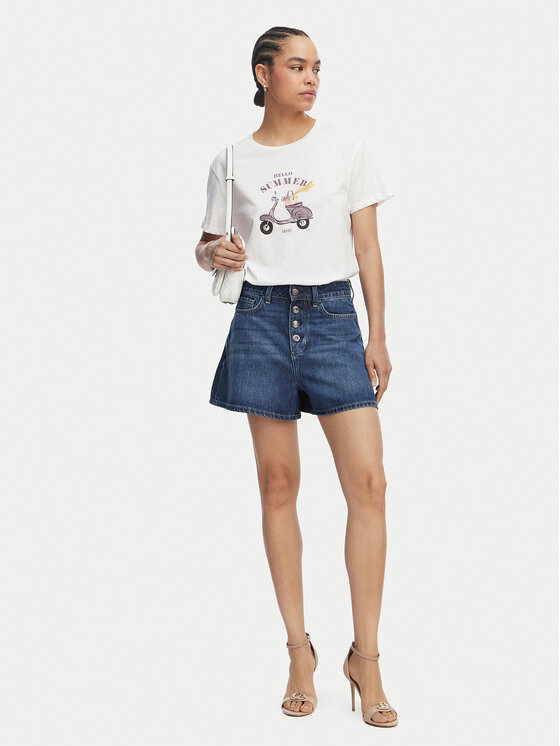 Liu Jo Liu Jo Camiseta WA6502 JS923 Blanco Regular Fit
