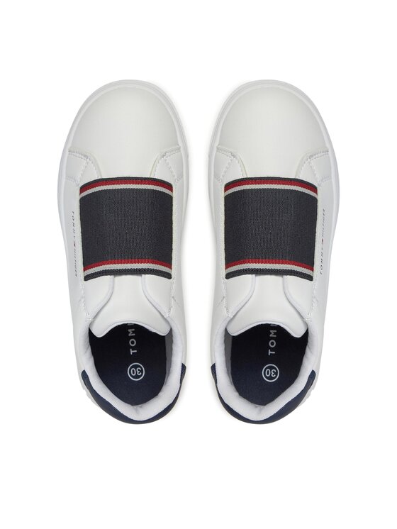 Tommy Hilfiger Snīkeri Tommy Hilfiger Lace-Up Sneaker T3X9-33358-1355 M Balts