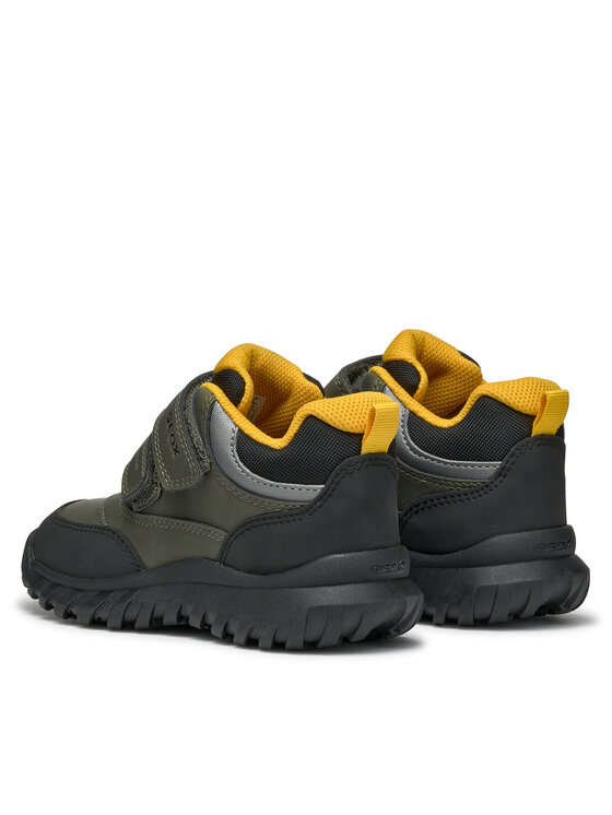 Geox Šnurovacia obuv Geox J Simbyos B Abx J46L0B 0MEMS C0450 S Kaki