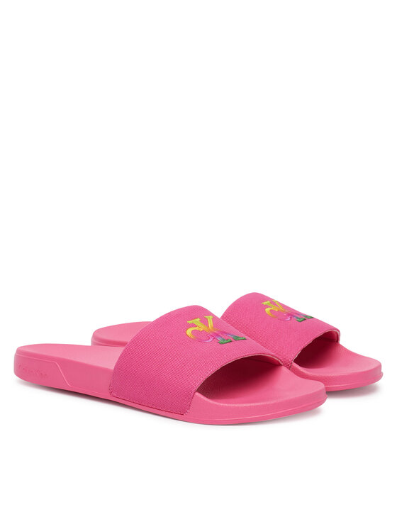 Calvin Klein Iešļūcenes Calvin Klein Essential Slide Pride Cv Wn HW0HW03297 Rozā