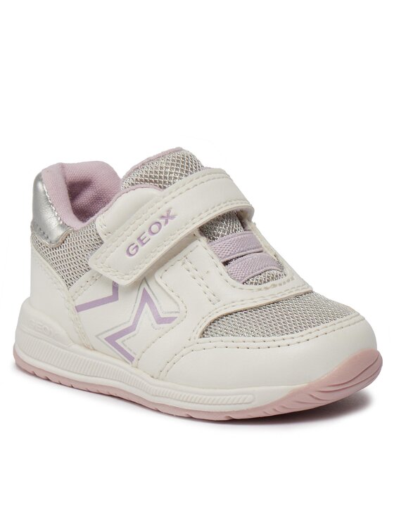 Geox Sneakersy Geox B Rishon Girl B450LA 0BCEW C0406 Bílá