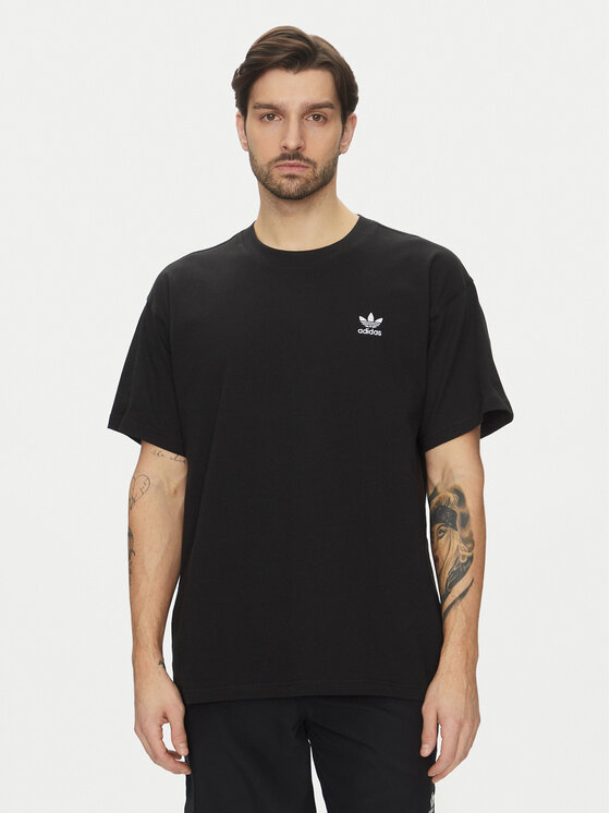 adidas adidas Póló Trefoil Essentials JD0349 Fekete Oversize