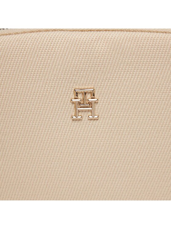 Tommy Hilfiger Táska Tommy Hilfiger Poppy Canvas Crossover AW0AW16419 Bézs