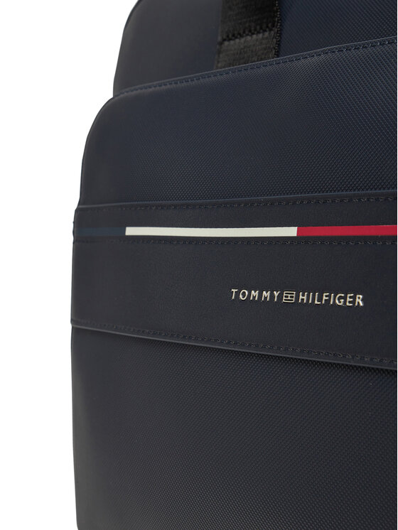 Tommy Hilfiger Porta PC Tommy Hilfiger Th Foundation Computer Bag AM0AM13198 Blu scuro