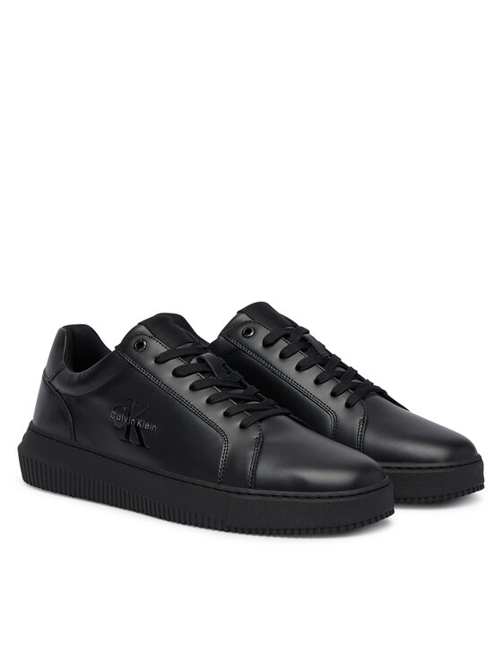 Calvin Klein Laisvalaikio batai Calvin Klein Chunky Cupsole Mono Lth YM0YM01317 Juoda