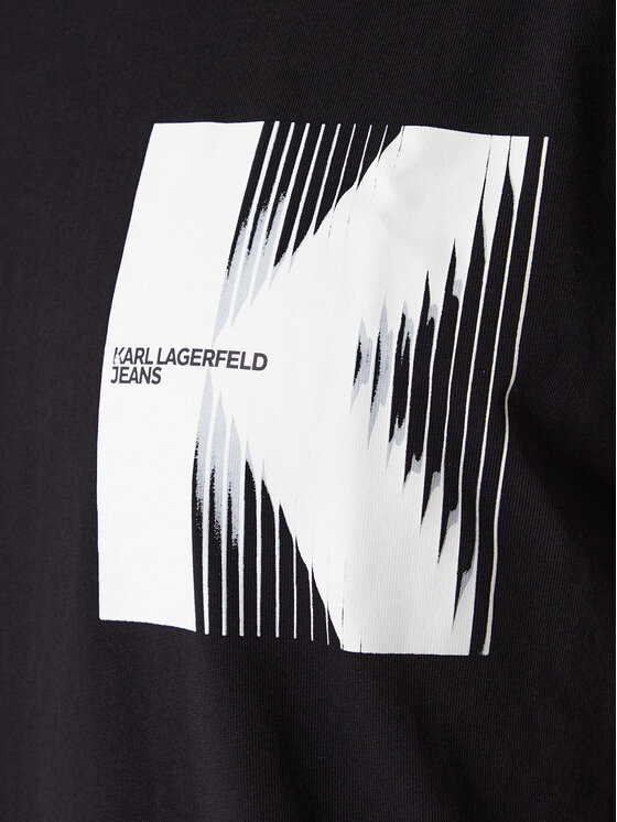 Karl Lagerfeld Jeans Karl Lagerfeld Jeans Camiseta B1M17066 Negro Regular Fit