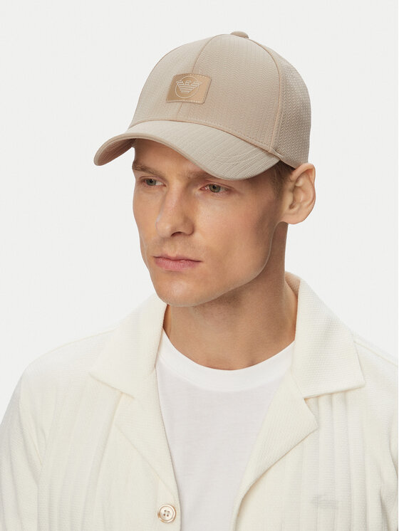 Emporio Armani Czapka z daszkiem Emporio Armani EX000032 AF20428 F6107 Beżowy