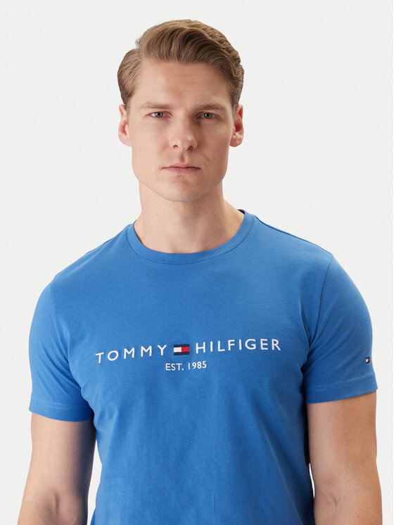 Tommy Hilfiger Tommy Hilfiger Camiseta MW0MW11797 Azul Slim Fit