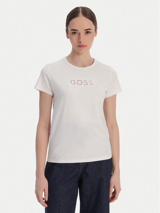 BOSS BOSS Camiseta Eventsa11 50562055 Blanco Slim Fit