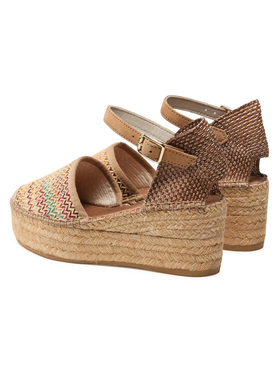 Vidorreta Espadryle Vidorreta Sandalia Traba Rib. 07100 Brązowy