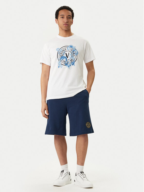 Versace Jeans Couture Versace Jeans Couture Camiseta 80GAHE01 CJ00E Blanco Regular Fit
