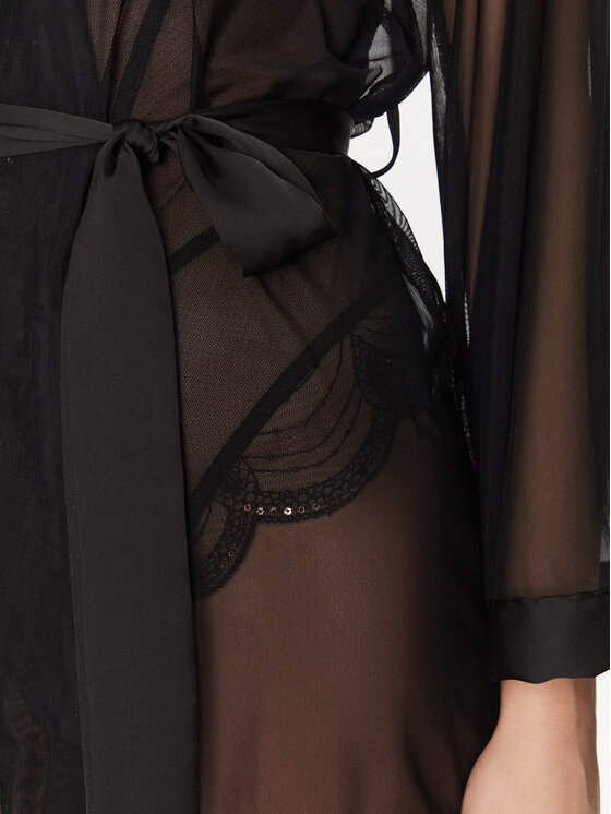 Hunkemöller Hunkemöller Халат Maxime 301490 Чорний