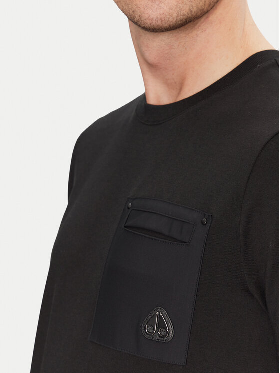 Moose Knuckles Moose Knuckles Футболка Dalon M15MT733 Чорний Regular Fit