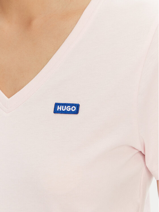 HUGO HUGO Футболка Classic 50513667 Світло-рожевий Slim Fit