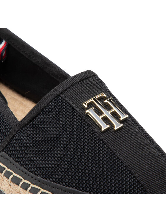 Tommy Hilfiger Espadrillas Tommy Hilfiger Th Mesh Flatform Espadrille FW0FW05789 Nero